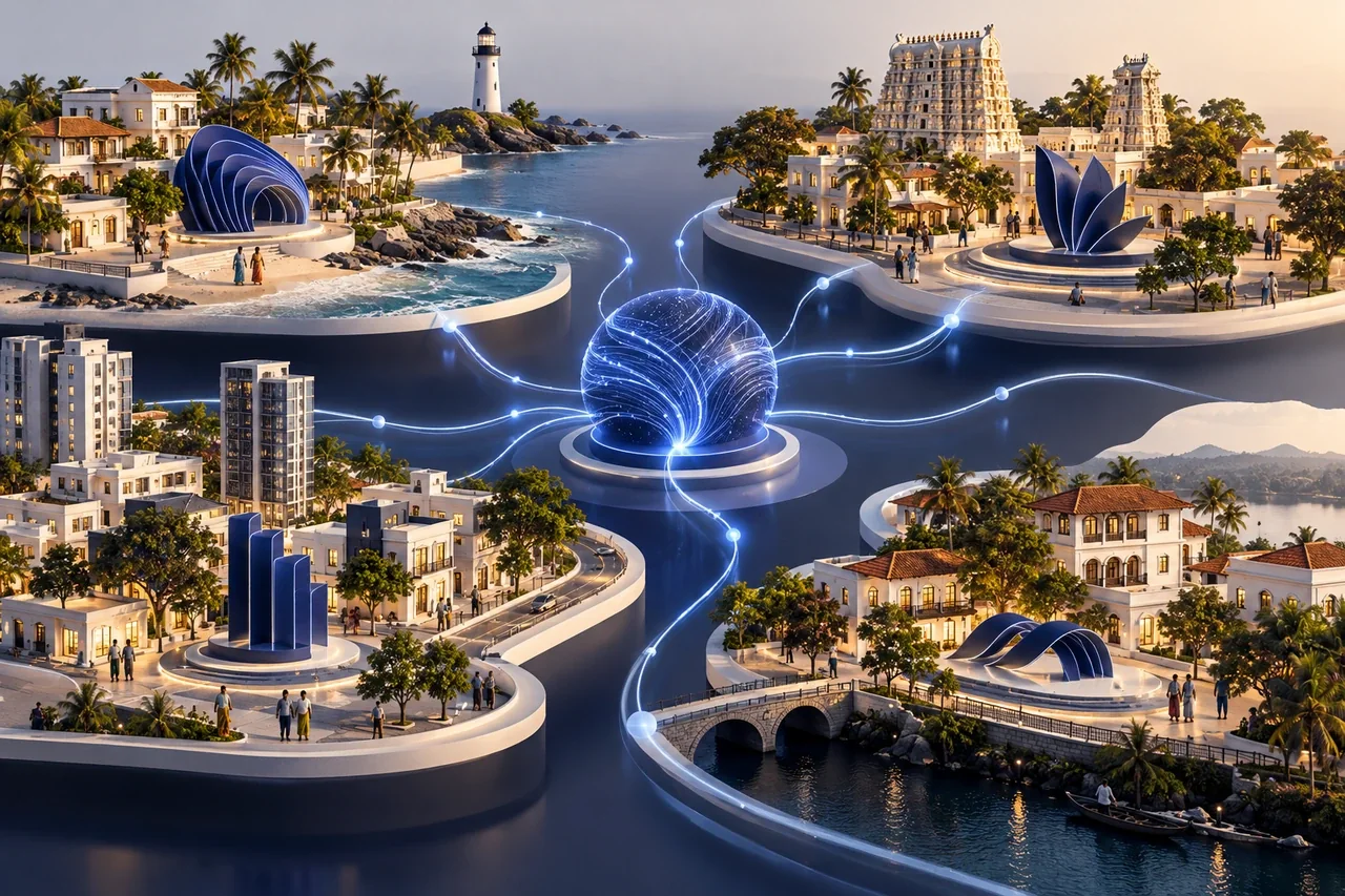 Distinct neighbourhood models connected to individually designed local content