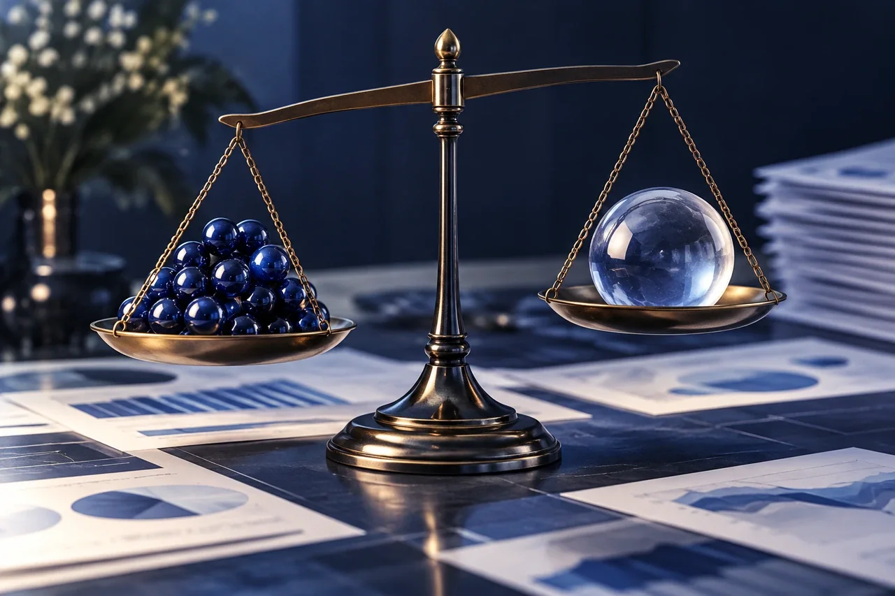 AI-inspired conceptual illustration for Marketing Metrics and Ratios: Avoid Misleading Report Totals